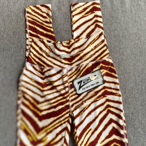 Maroon/Gold Zebra Legging, X-Small - Picture 1 of 5